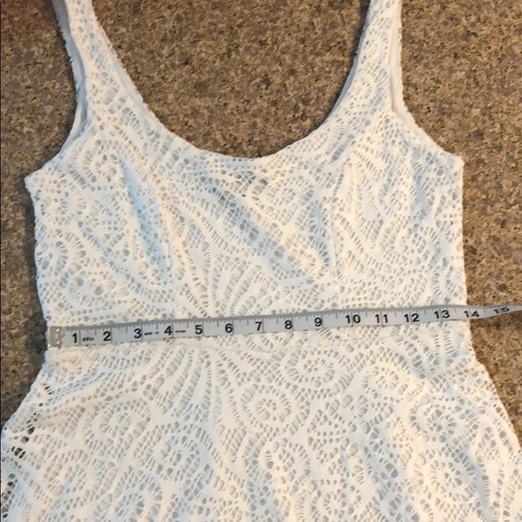 APT.9 White Lined Lace Dress - Great Swim Cover Up - Picture 7 of 15